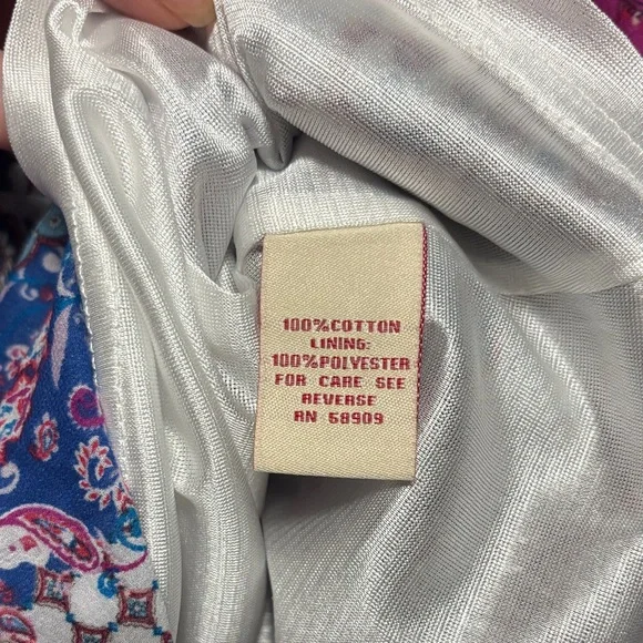 Reba Mesmerized by Morocco Patchwork Maxi Skirt Size Large - Picture 7 of 7